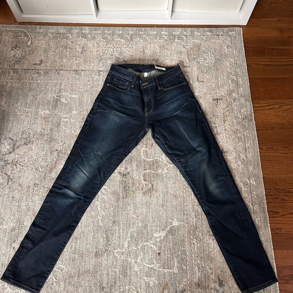 Frame Denim Women's Dark Blue Straight Leg Jeans